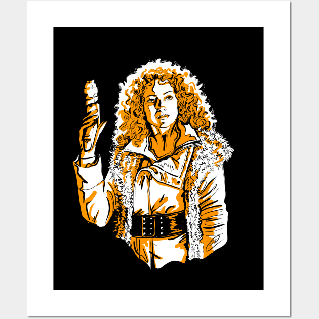 River Song - digital drawing Wall Art by dangerbeforeyou